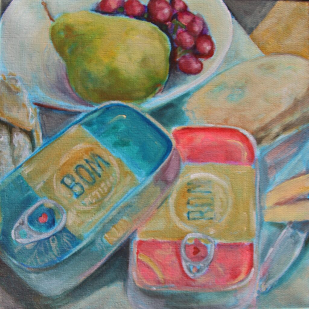 Art gallery entrance to still life